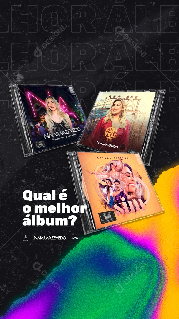 Social Media Story Qual E O Melhor Álbum Nayara Azevedo PSD Editável