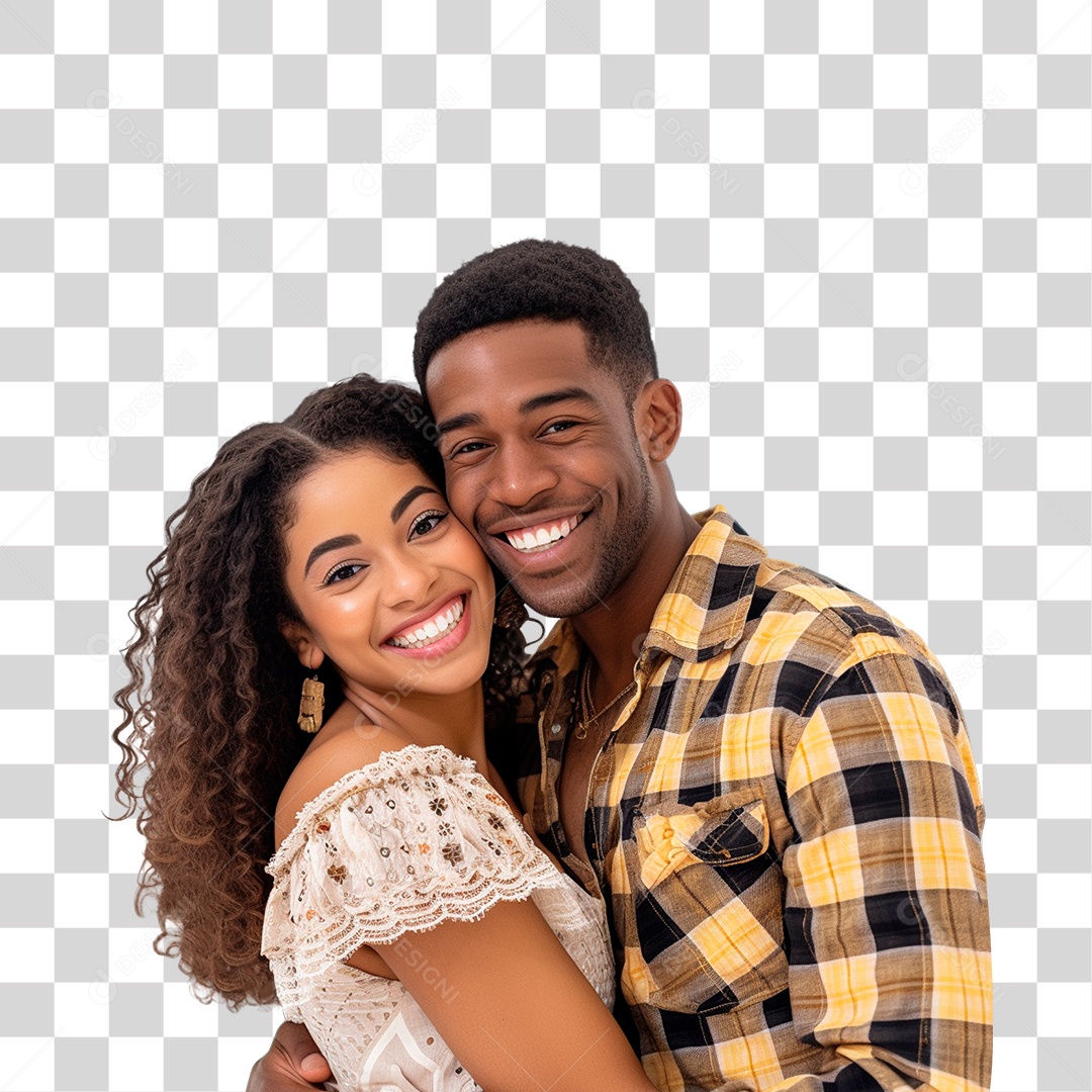 Casal Vestidos Para o São João PNG Transparente