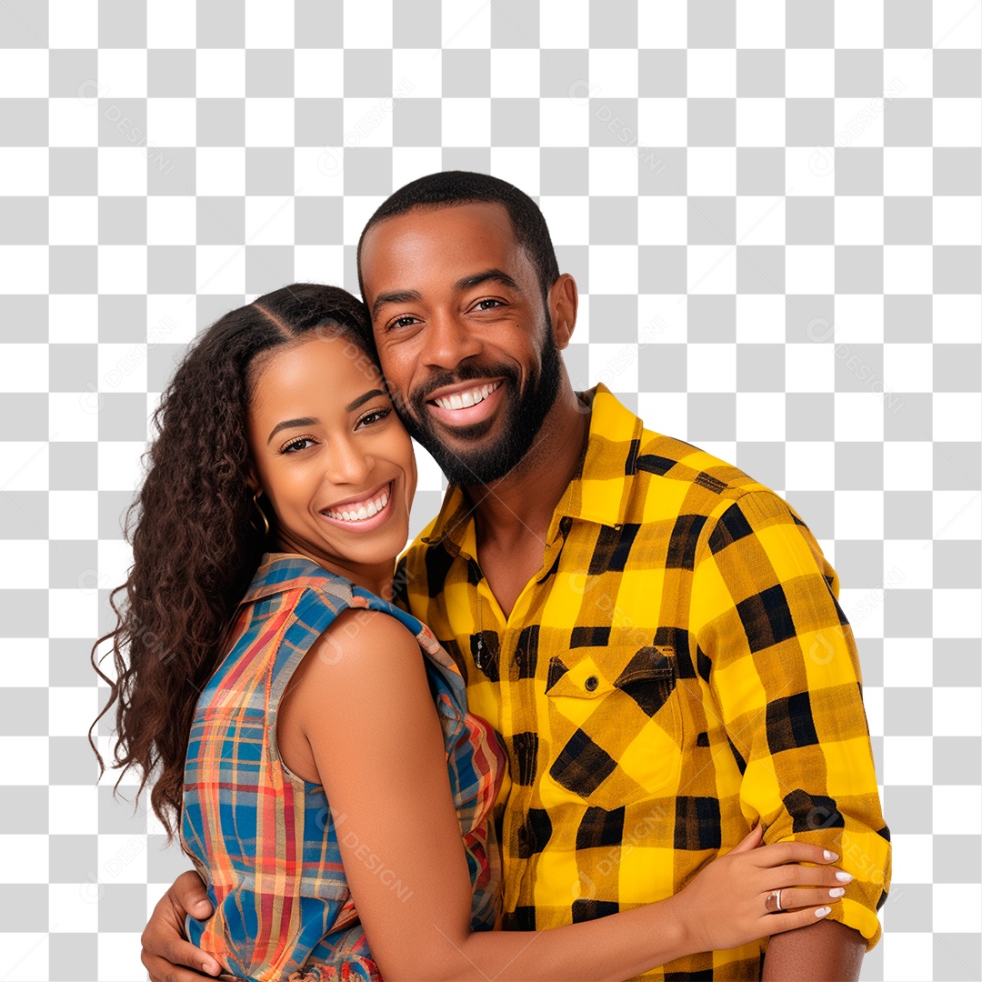 Casal Vestidos Para o São João PNG Transparente