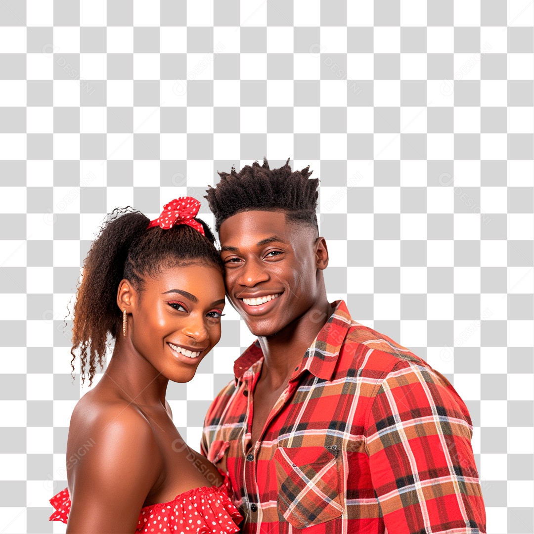 Casal Vestidos Para o São João PNG Transparente