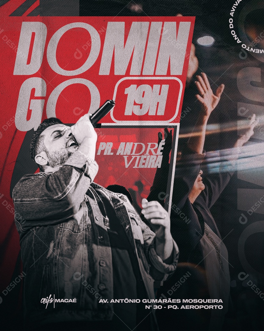 Social Media Domingo André Vieira PSD Editável