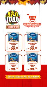 Story Ofertas São João Supermercados Social Media PSD Editável