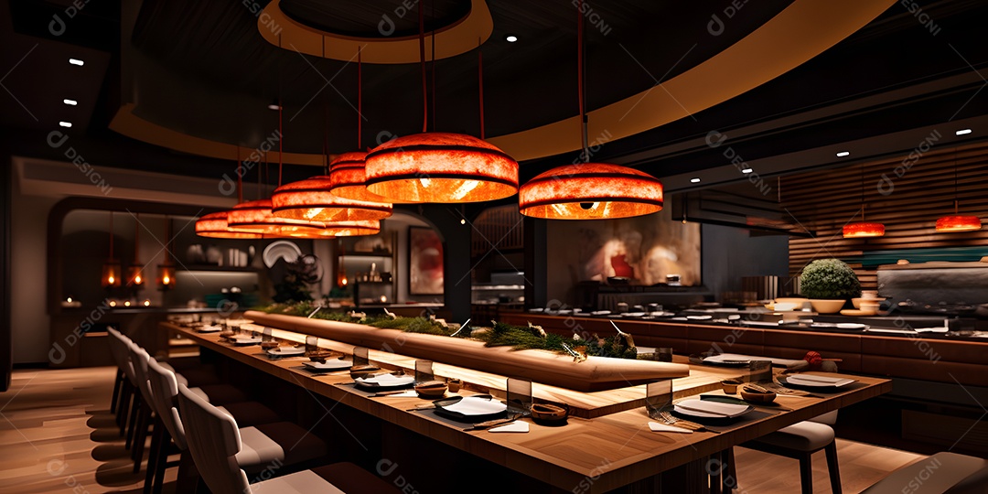 Detalhes de um restaurante japonês