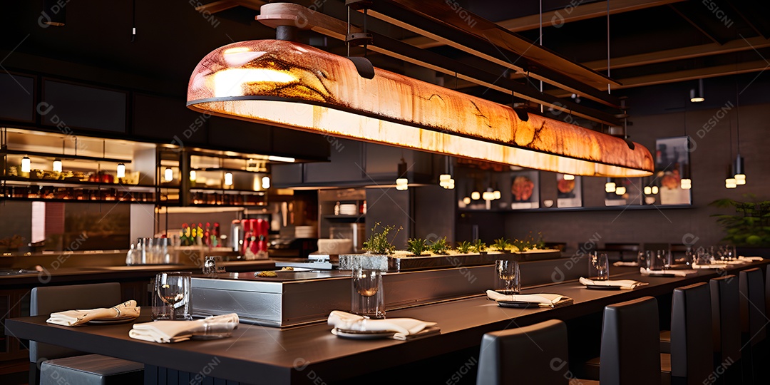 Detalhes de um restaurante japonês