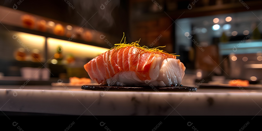 Deliciosa refeição de comida japonesa