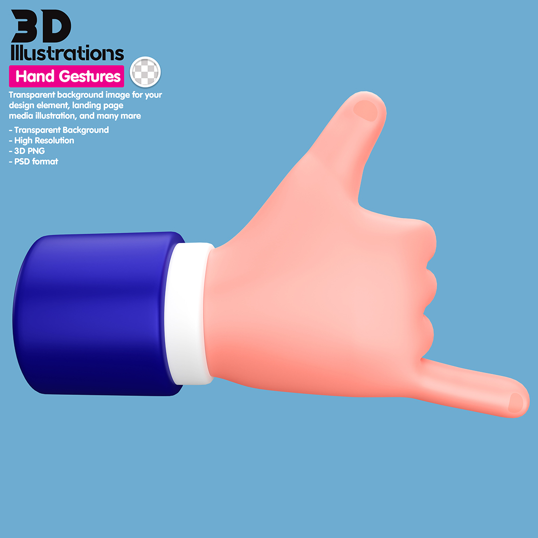 Gesto De Mãos Beleza Elemento 3D Para Composição PSD