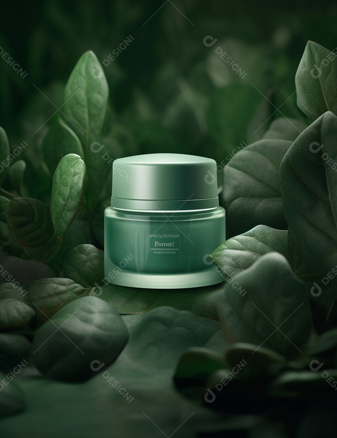 Cenário de exibição para maquiagem