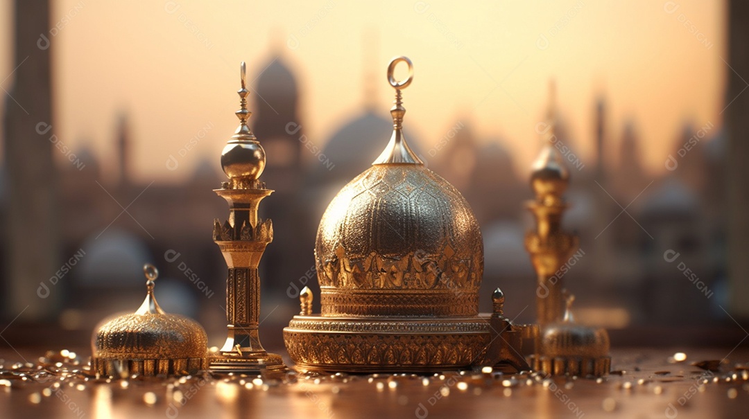 Ano novo islâmico Detalhe de alta qualidade