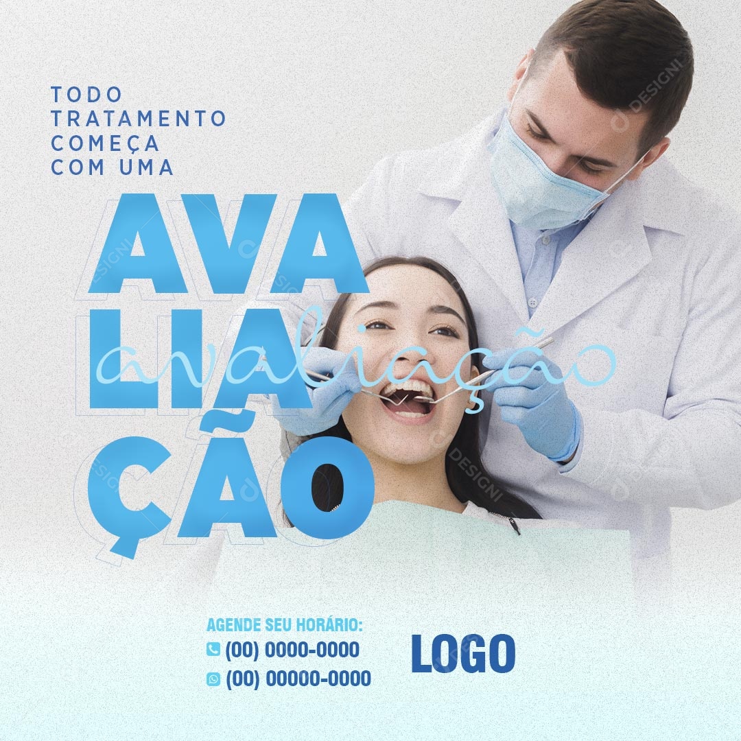 Todo Tratamento Começa Com Uma Avaliação Social Media PSD Editável
