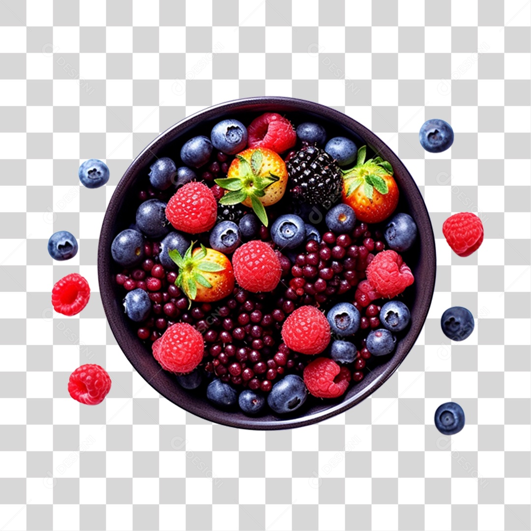 Açaí delicioso sobre uma tigela PNG Transparente