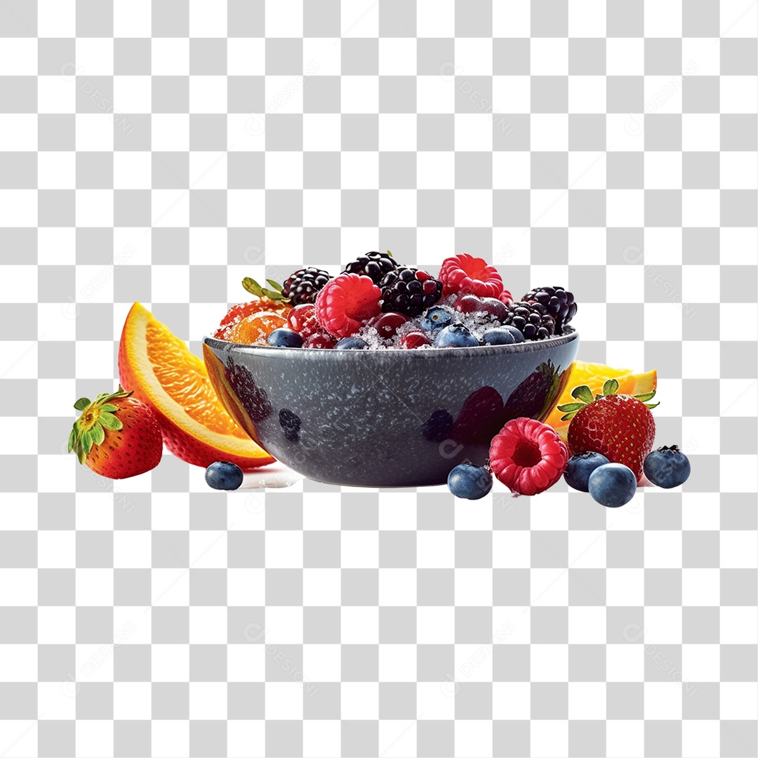 Açaí delicioso sobre uma tigela PNG Transparente