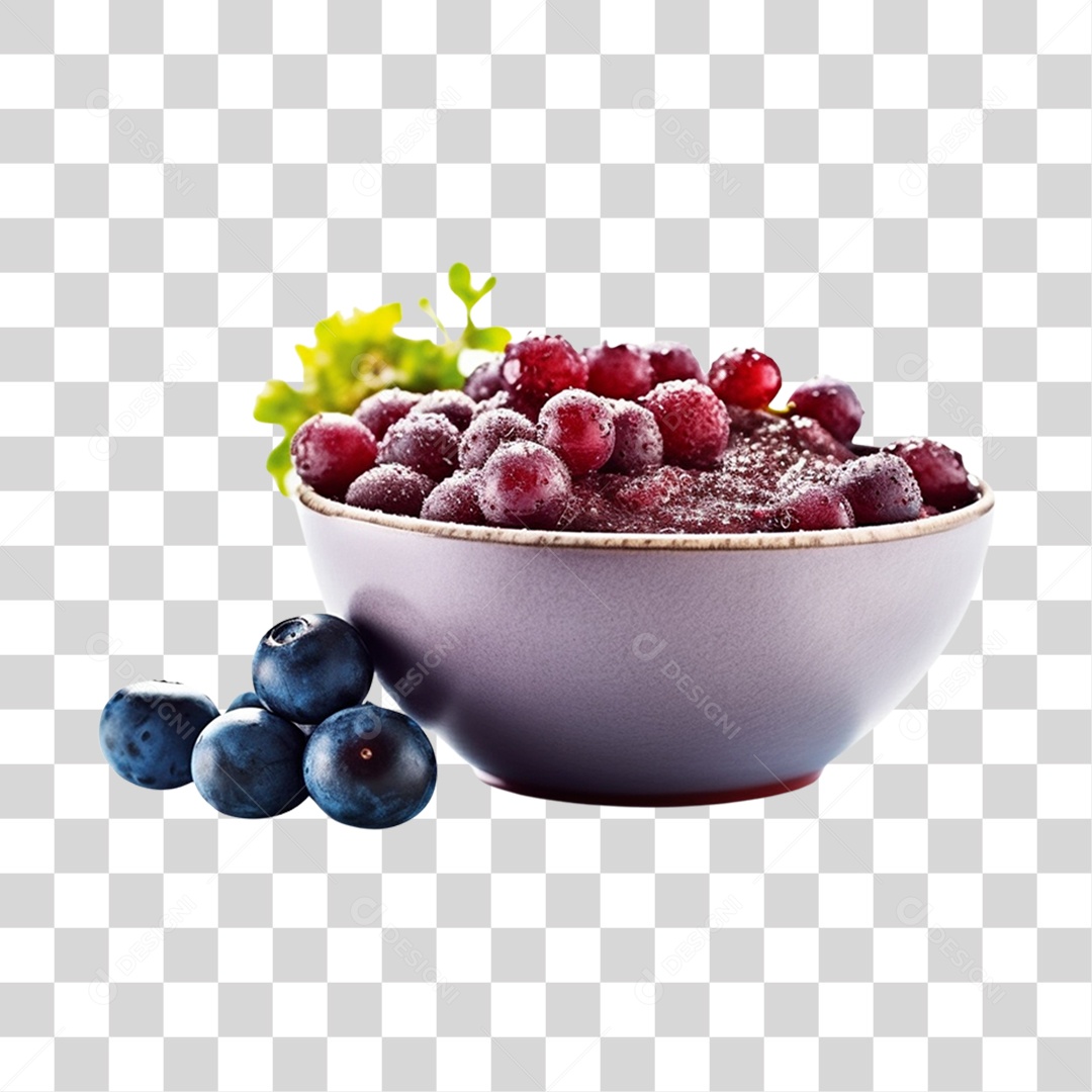 Açaí delicioso sobre uma tigela PNG Transparente