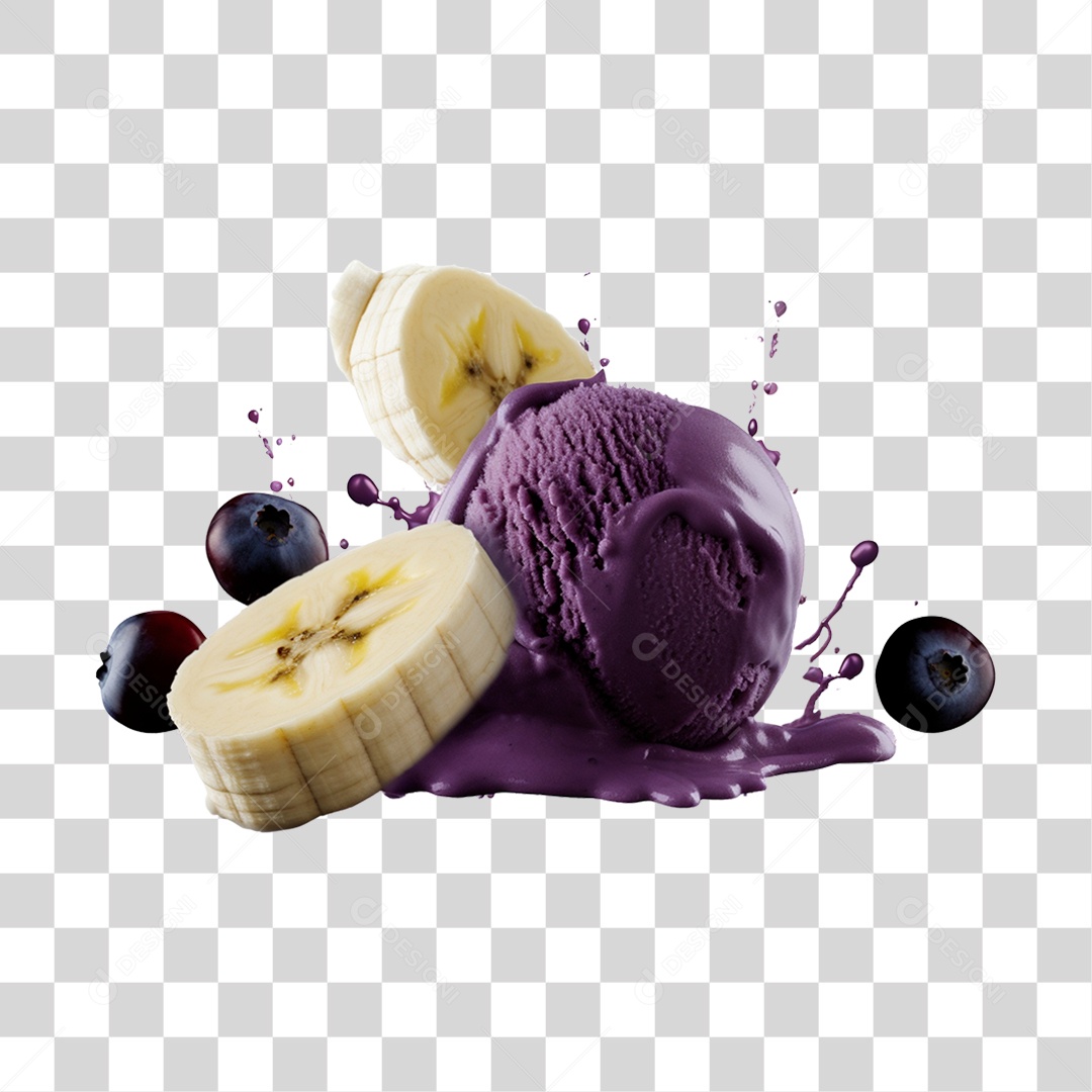 Açaí delicioso e delicioso PNG Transparente