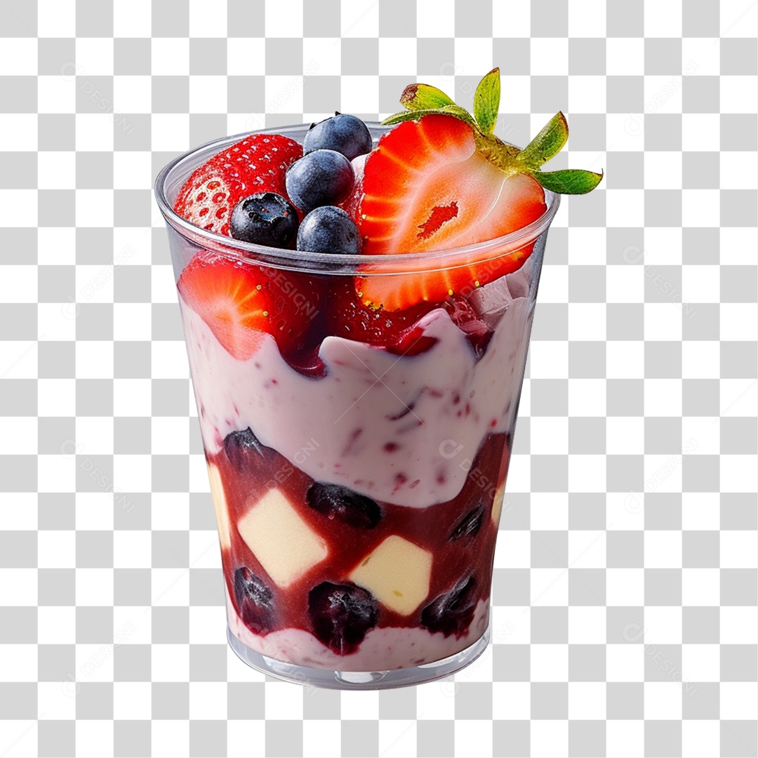 Açaí delicioso sobre uma tigela PNG Transparente