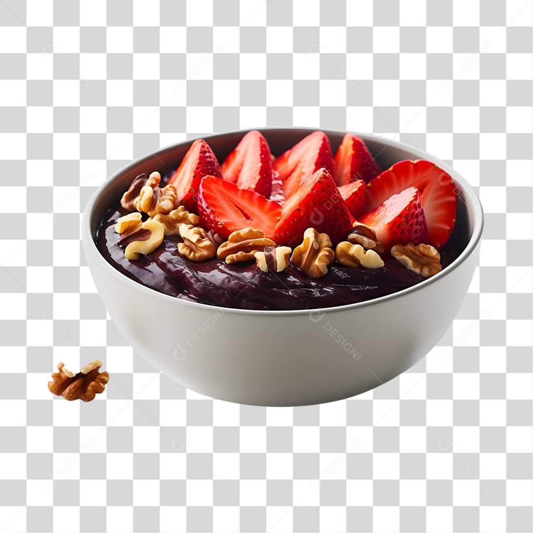 Açaí delicioso sobre uma tigela PNG Transparente
