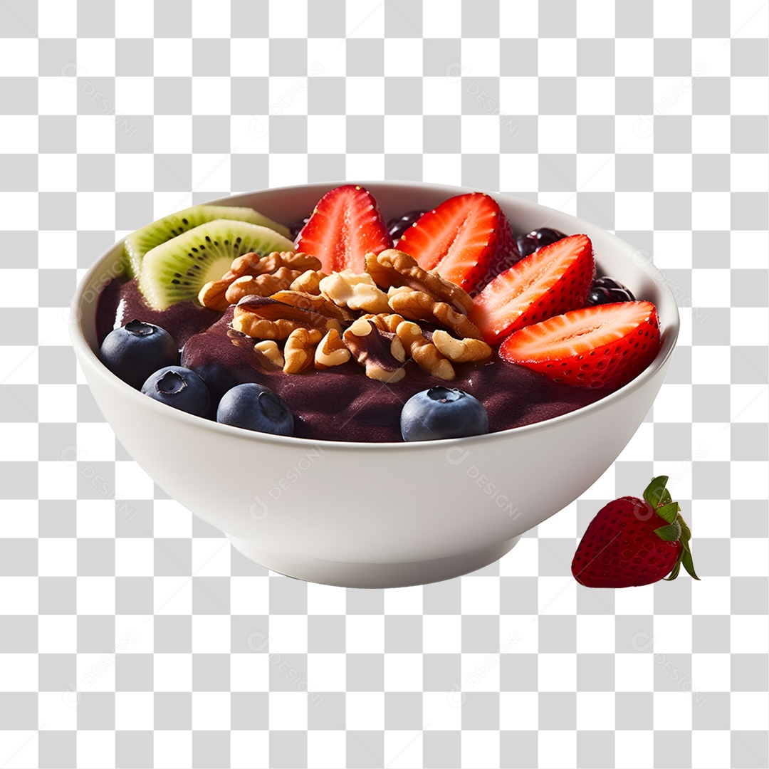 Açaí delicioso sobre uma tigela PNG Transparente