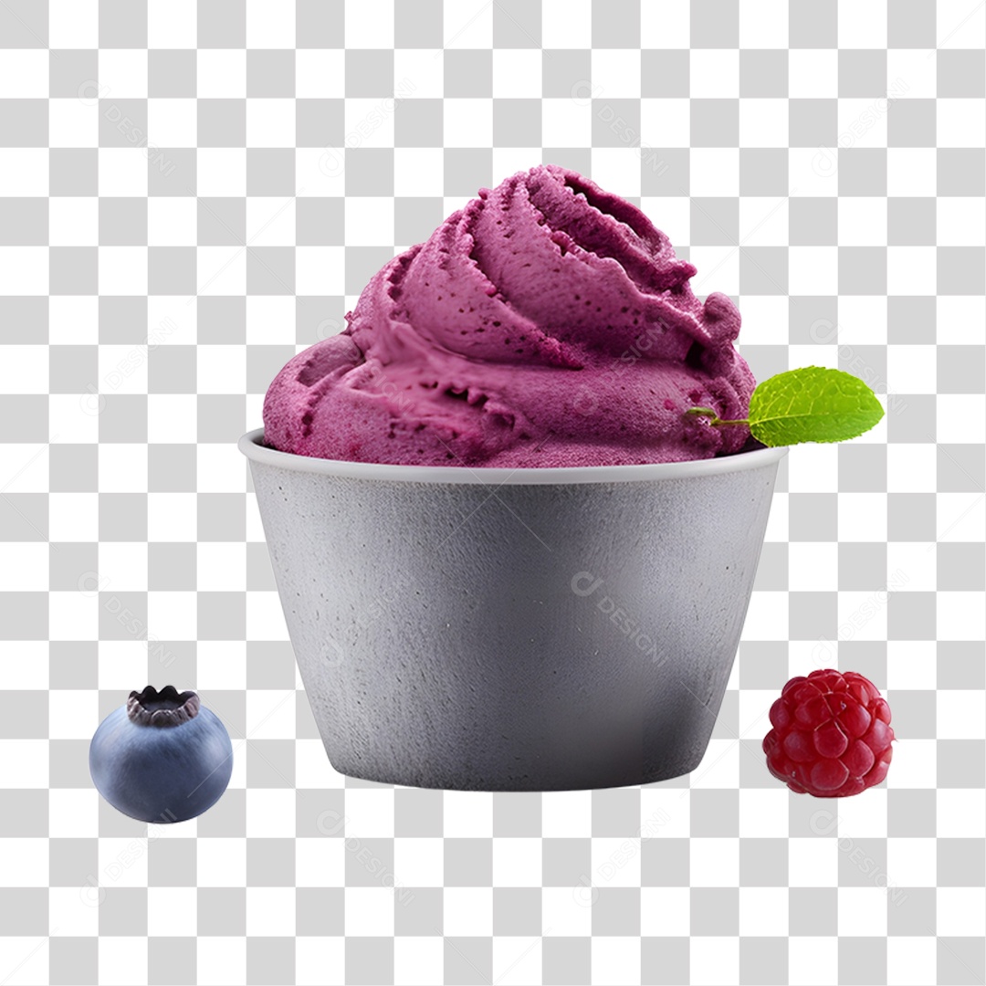 Açaí sobre uma tigela PNG Transparente