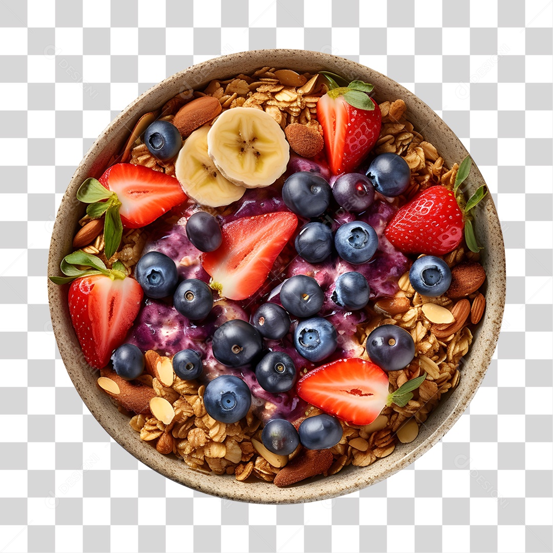 Açaí sobre uma tigela PNG Transparente