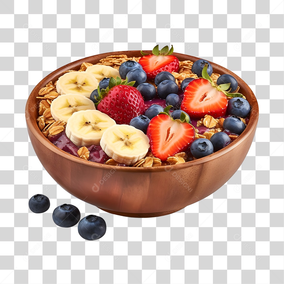 Açaí sobre uma tigela PNG Transparente