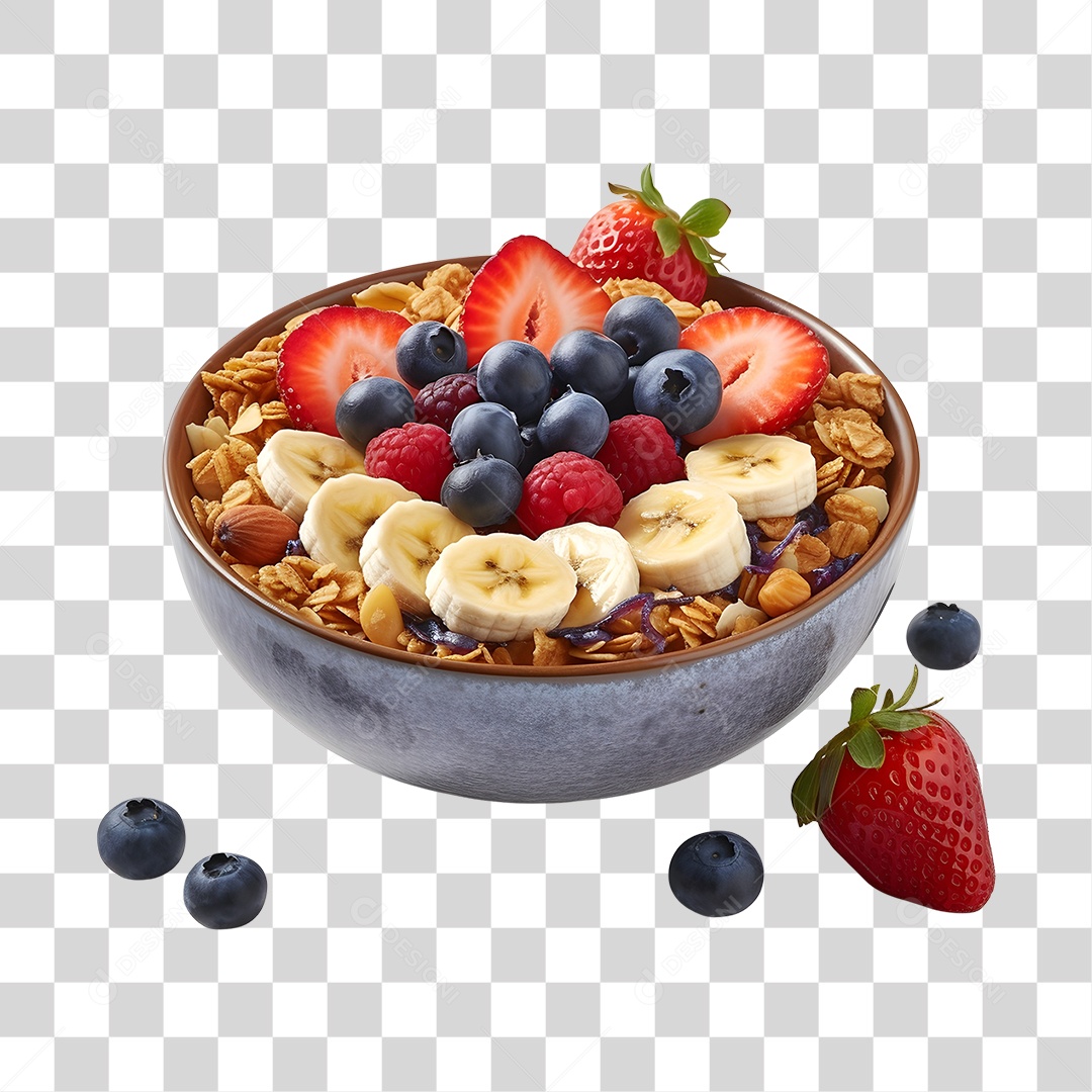 Açaí sobre uma tigela PNG Transparente