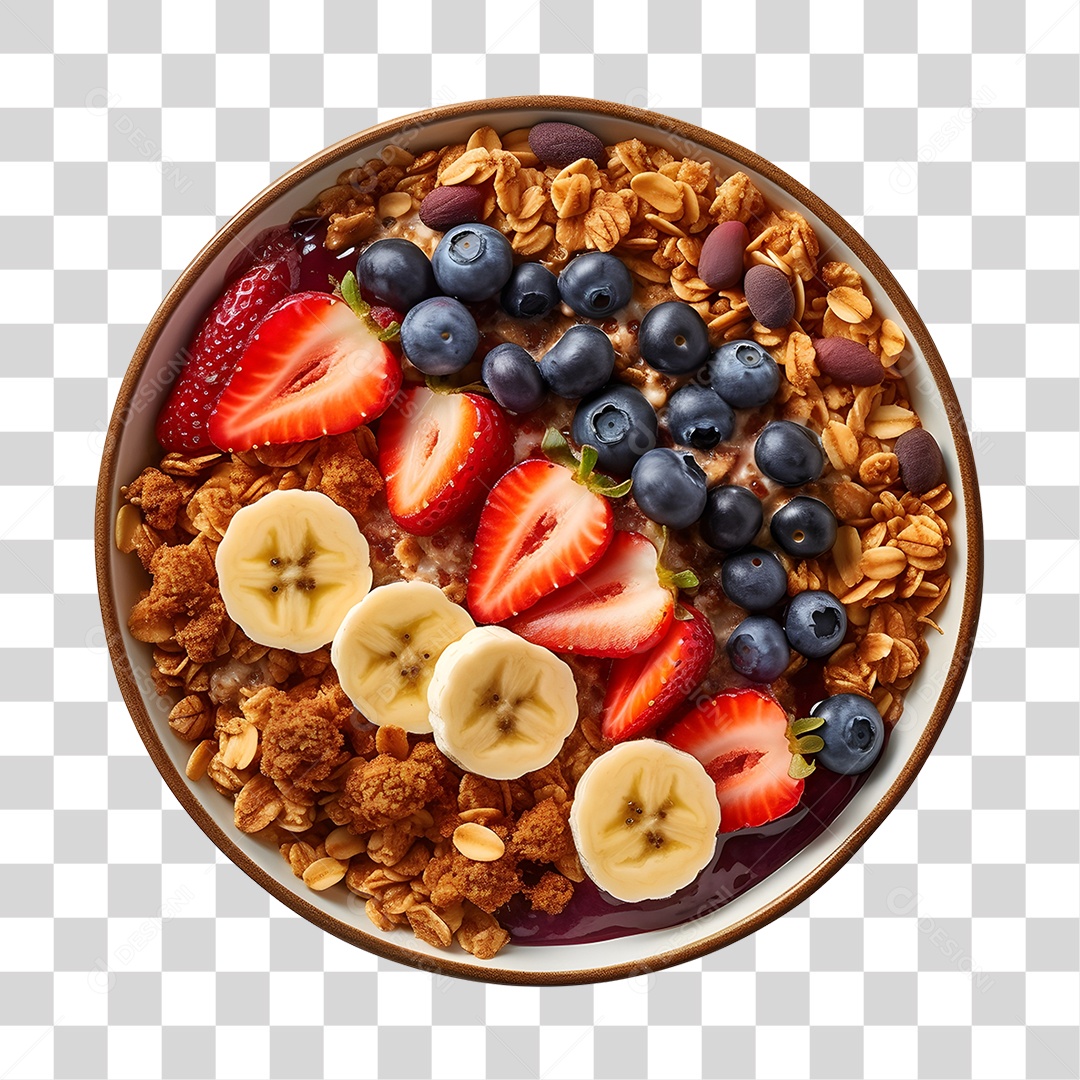 Açaí sobre uma tigela PNG Transparente