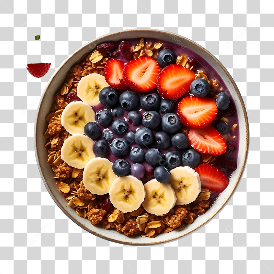 Açaí sobre uma tigela PNG Transparente