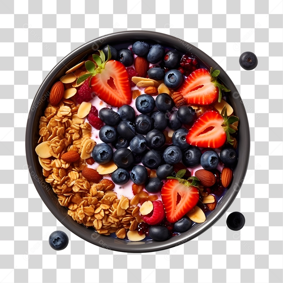 Açaí sobre uma tigela PNG Transparente