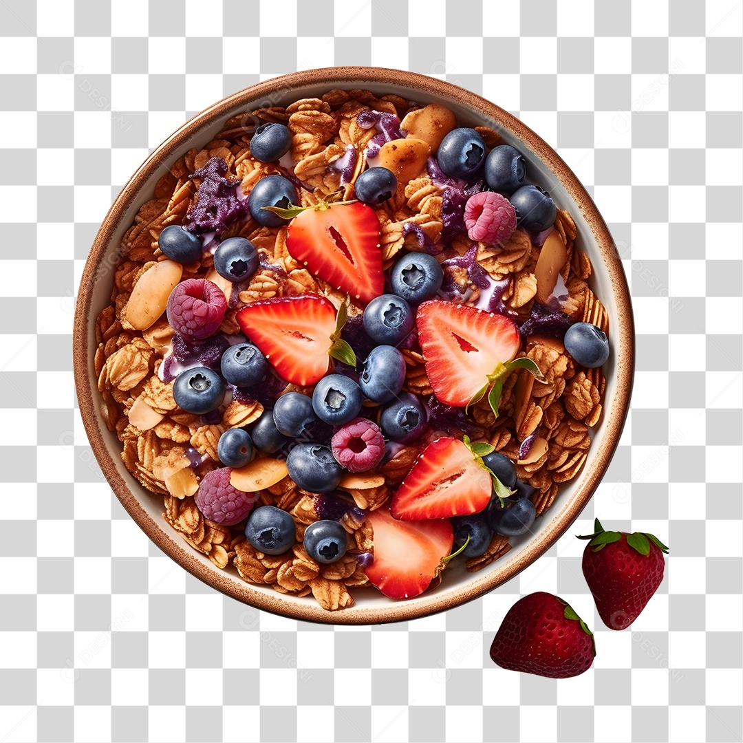 Açaí sobre uma tigela PNG Transparente