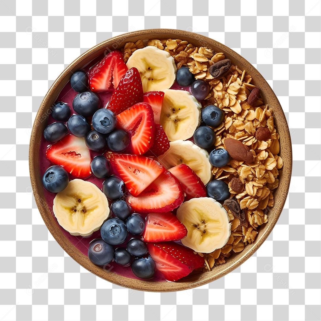 Açaí sobre uma tigela PNG Transparente