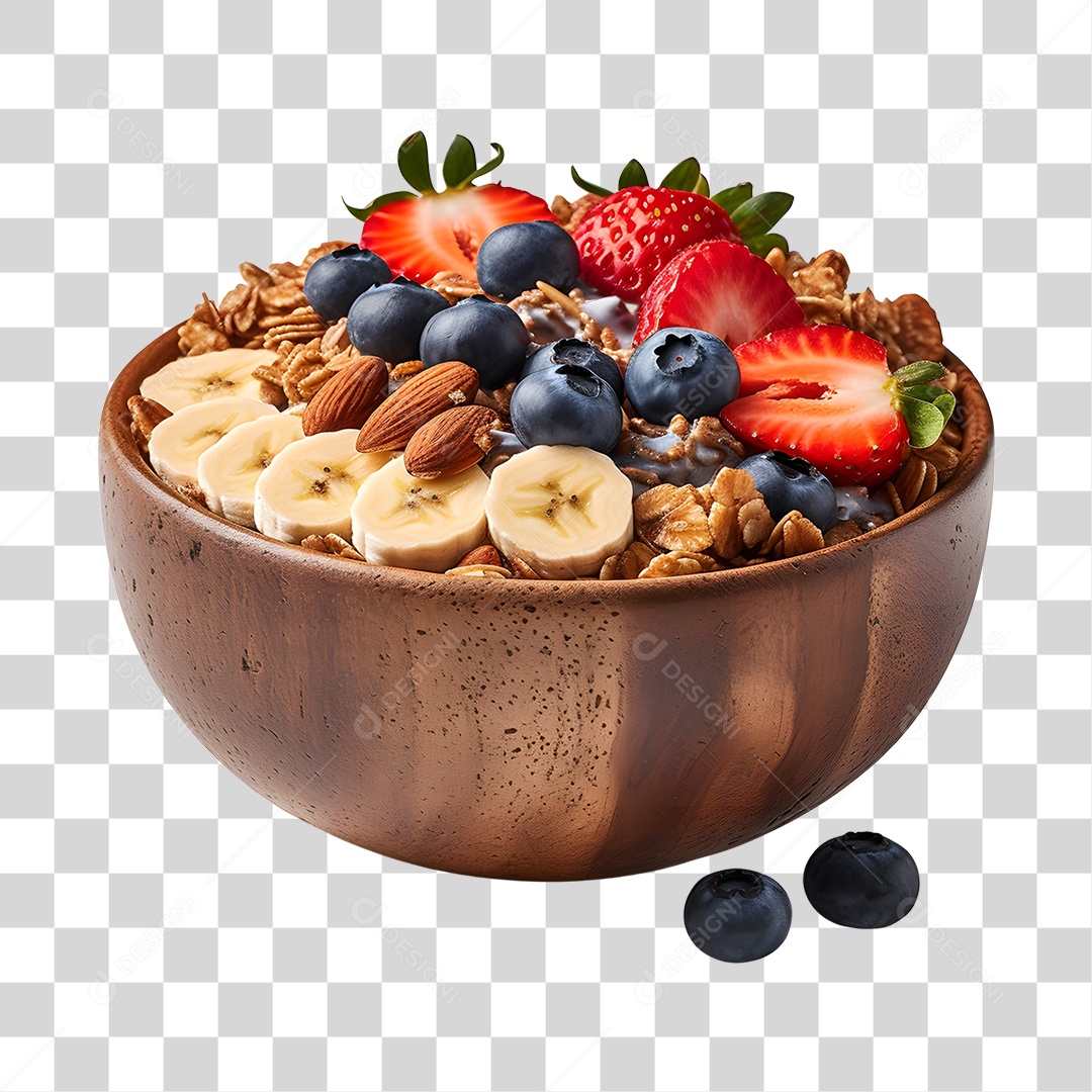Açaí sobre uma tigela PNG Transparente