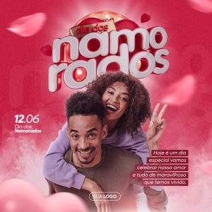Dia Dos Namorados 12 de Junho Social Media PSD Editável