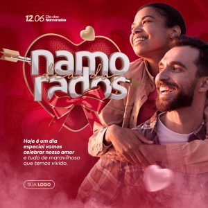 Dia Dos Namorados 12 de Junho Social Media PSD Editável