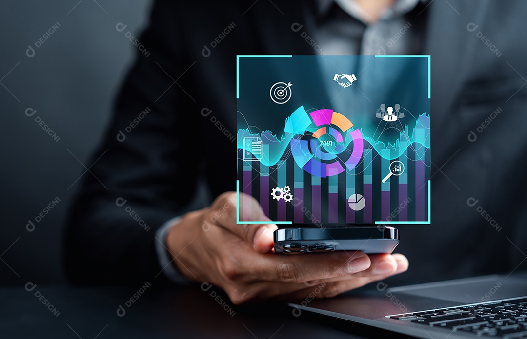 A decisão de gerenciamento de negócios investe no portfólio do mercado de ações