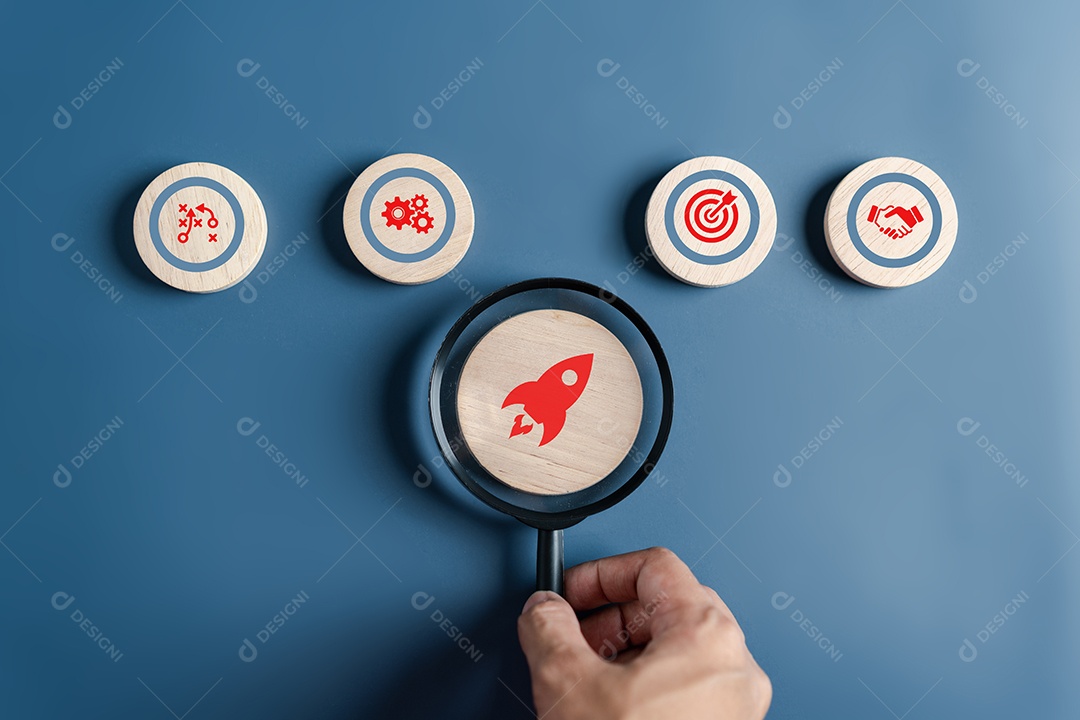 Conceito PDCA de realização de sucesso de crescimento de negócios