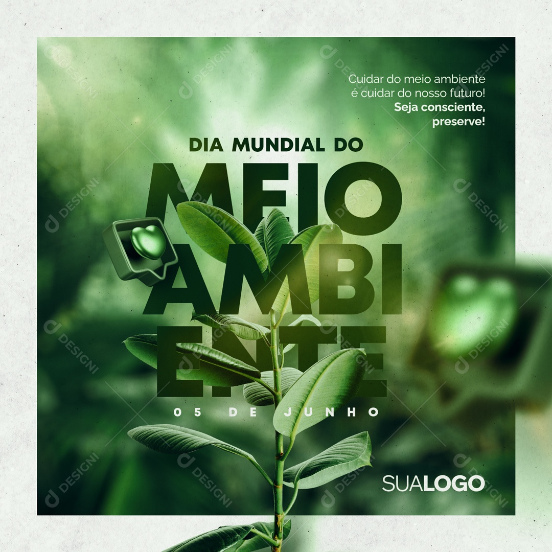 Social Media Dia Mundial Do Meio Ambiente 05 De Junho PSD Editável