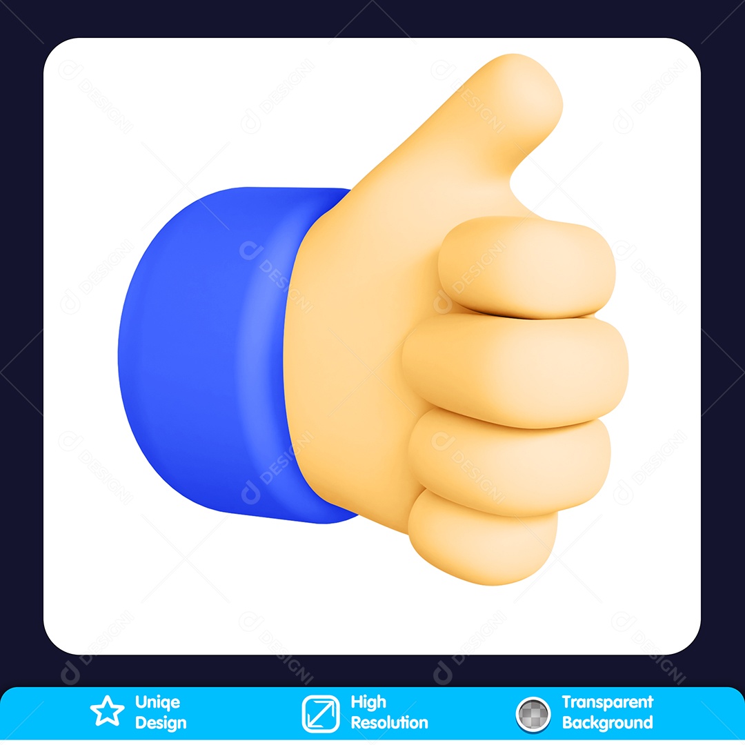 Sinal De OK Elemento 3D Para Composição PSD