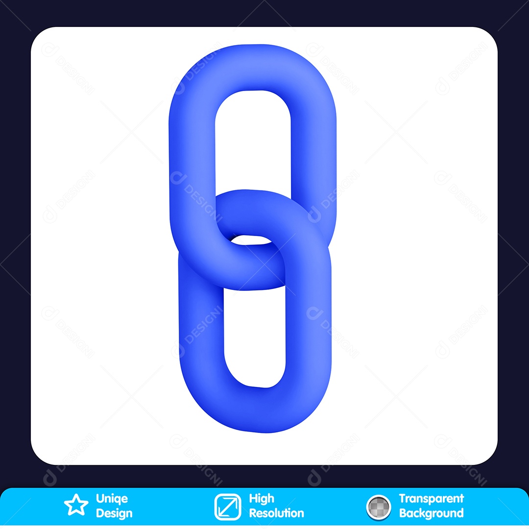 Corrente Elemento 3D Para Composição PSD