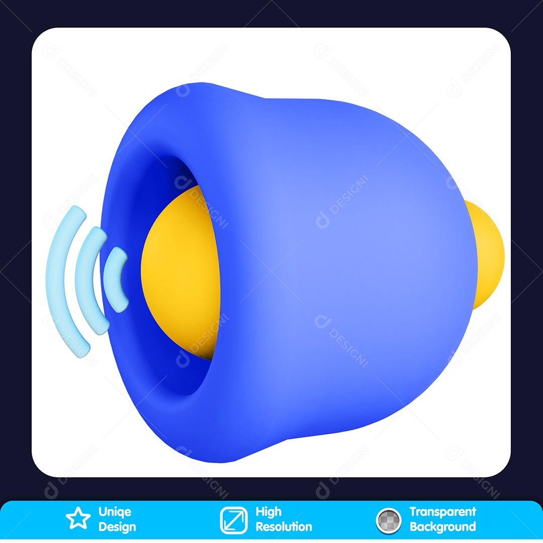 Buzina Elemento 3D Para Composição PSD