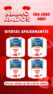 Social Media Encarte Stories Ofertas Apaixonantes Dia Dos Namorados PSD Editável