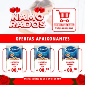 Social Media Feed Ofertas Apaixonantes Dia Dos Namorados PSD Editável