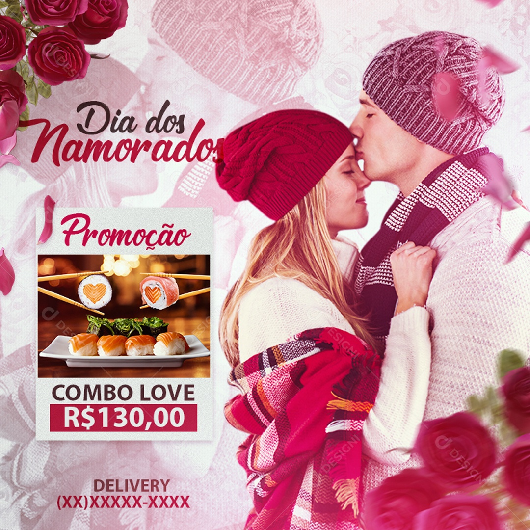 Dia Dos Namorados 12 de Junho Social Media PSD Editável