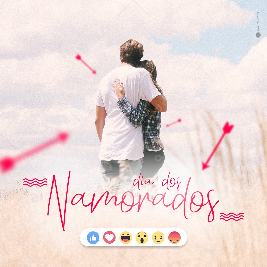 Dia dos Namorados Social Media PSD Editável