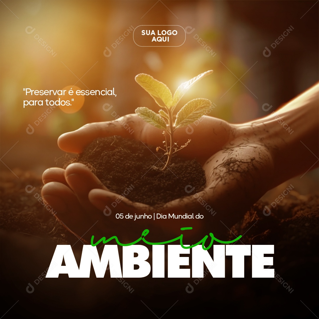Social Media Dia Mundial Do Meio Ambiente Preservar è Essencial PSD Editável