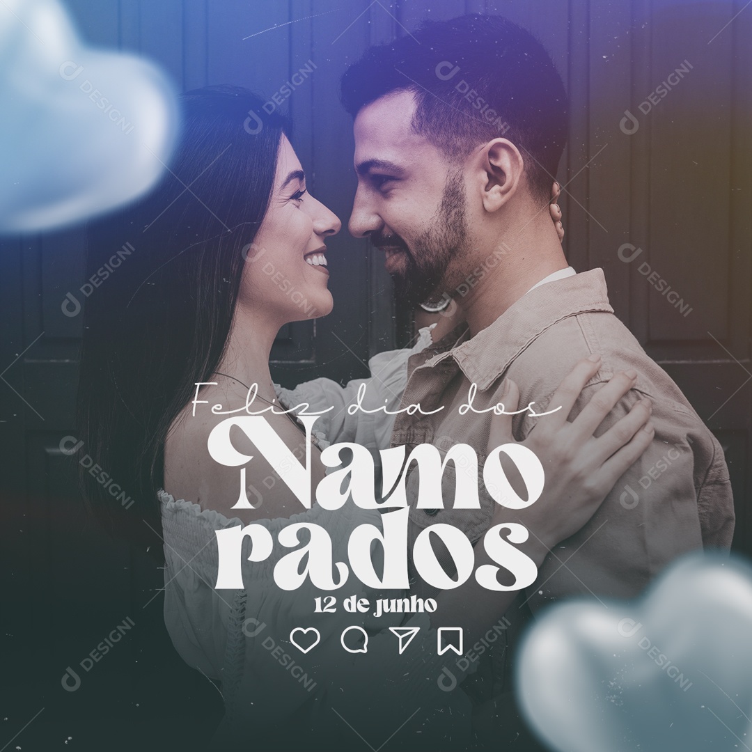 Dia Dos Namorados 12 de Junho Social Media PSD Editável
