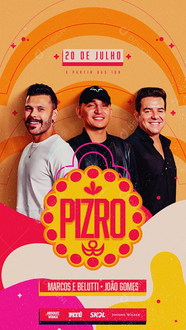 Story Flyer Pzro Marcos e Belutti e João Gomes Social Media PSD Editável