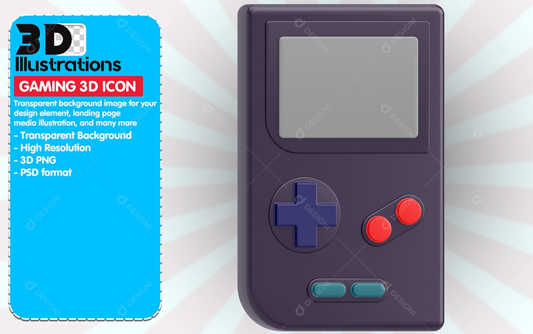 Ícones De Jogos Mini Game Elemento 3D Para Composição PSD