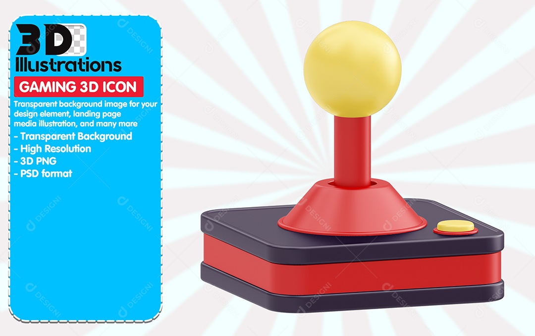 Game Icons, Control, 3D Element For PSD Composition