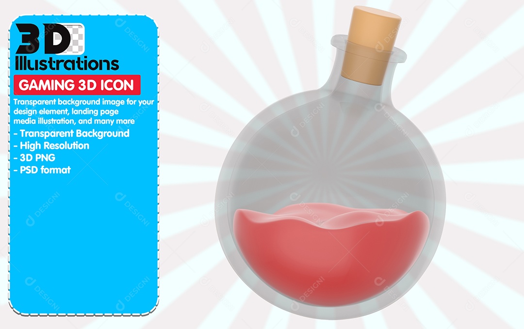 Ícones De Jogos Porção Elemento 3D Para Composição PSD