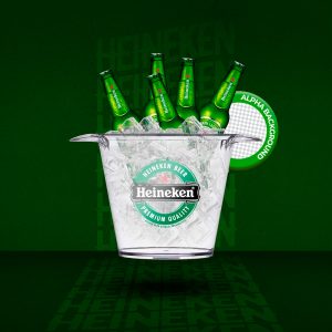 Elemento 3D Para Composição Balde de Heineken PSD