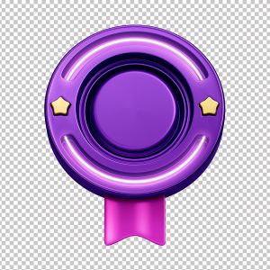 Elemento 3D Para Composição Base Roxa PNG Transparente